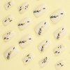 LBPEPAMZ 24Pcs Medium Square Press on Nails Jade White Color Chinese Style Fake Nails Gold Blue Leaves Design Nails Full Cover Uñas Postizas Spring Summer Matte False Nails for Women Daily Wear