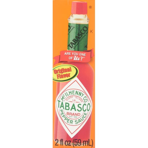 Tabasco Pepper Sauce. Original Flavor. 2fl Oz. (Pack of 4)