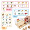 TOY Life Montessori Toys for 3-5 Year Old, Baby Alphabet Sight Words Flash Cards for Toddler, Reading Spelling Games, CVC Words for Kindergarten Preschool Learning & Education Activities Toys for Kids