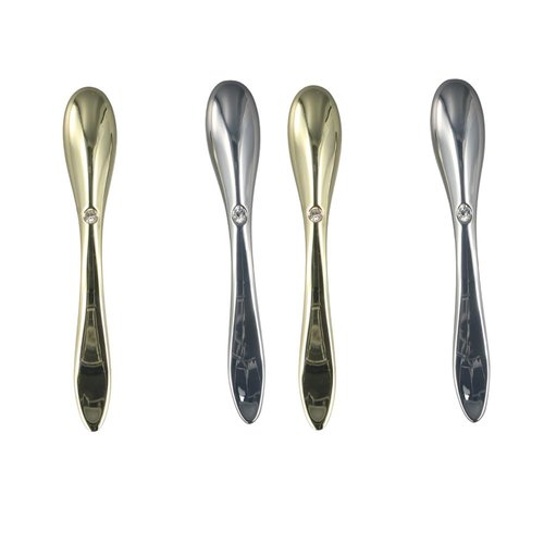 Leadigol 4PCS Eye Cream Applicator,Mini Eye Beauty Apparatus Rolling Massage Stick Cream Mixing Spatula Eye Massager