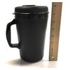 34 Oz ThermoServ Foam Insulated Coffee Mugs - Black