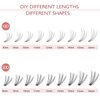 20D Lash Clusters, 240pcs Individual Lashes Extensions Volume Cluster Lashes, 10-14mm Mix Lengths 20 Roots C Curl 0.07mm Thickness eyelash and Apply Under your Lashes(10/11/12/13/14mm )