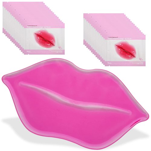 Nielies 30 Pairs 24K Collagen Lip Mask for Anti- Aging,Anti-Chapped, Plump Your Lips, Hydrating,Lip Sleeping Mask. Moisturizing Lip Mask. Lip scrub, Lip Gloss Bulk (30 Pairs Lip Mask)