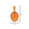 lasenersm 6 Pieces Empty Lip Gloss Tubes Reusable Lip Gloss Containers Honey Pots Shaped Lips Gloss Tube 9 ml Empty Refillable Lips Gloss Bottles DIY Cosmetics Lipstick Containers(Clear, Brown)