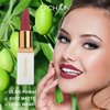 O'CHAIN Red Matte Lipstick, Long Lasting Full Coverage Non-Transfer Lipstick for Women Infused with Jojoba Oil and Vitamin E, Cruelty-Free & Vegan (11 CHERRY) 0.12 Oz