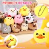 Skylety 9 Pcs Mini Plush Stuffed Animals Bulk 3.15 Inch Cute Soft Decompress Animals Plush Toys for Kids Baby Shower Birthday Charity Donation Gifts Classroom Prizes(Farm Animals)