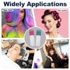 ZGQHZR 4 PCS Root Comb Applicator Bottle,Hair Oiling Applicator,Hair Oil Applicator Bottle for Hair Dye Shampoos Hair Salons.6oz (Purple+Grey+Red+Green)
