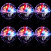 Sratte 6 Pieces Ghost Hunting Cat Ball Activated Cat Toy Ball Motion LED Light Cat Balls Motion Cat Dog Interactive Toys Pet Glowing Mini Running Exercise Ball Toys for Animals Activity(Clear)