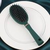 Reazana Blow Drying Detangling Brush Anti-Static Detangler Hair Brushes Fashion Massage Brush with Silicone Cushion Base Nylon Bristle Pins for Wet Dry All Hair Types Styling (Oval)
