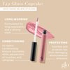 Glo Skin Beauty Lip Gloss | Color and Shine with Lip Nourishing Ingredients, without Stickiness, (Cupcake)