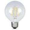 Feit Electric - Decorative Clear Glass Filament LED Dimmable 25W Equivalent Soft White (2700K) G25 Globe Light Bulb (BPG2525/827/LED), Standard Clear