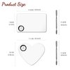 Banugo 2Pcs Cosmetic Makeup Palette, Premium Stainless Steel Metal Makeup Mixing Palette with Spatula, Makeup Mixing Tray for Mixing Foundation/Eye Shadow/Mascara/Nail Polish/Pigment/Nail Art