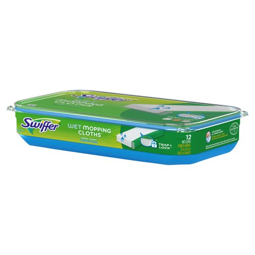 Swiffer Sweeper Wet Mopping Pad Refills for Floor Mop Open Window Fresh Scent 12 Count(Pack of 6)