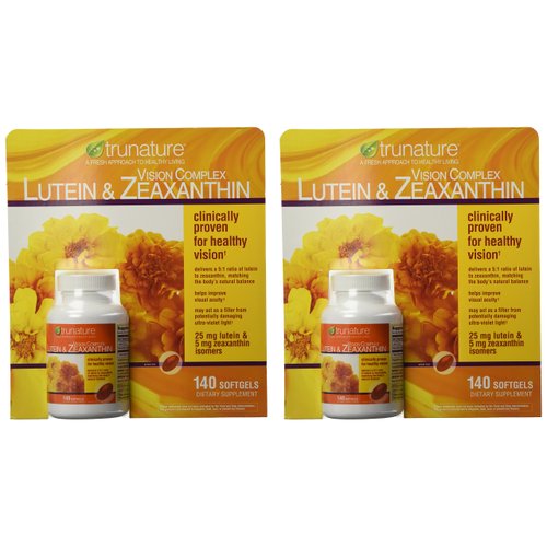 TruNature Vision Complex with Lutein & Zeaxanthin - Great Value Pack of 2 (Total 280Ct Softgel Type) x#vswa