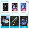WERNNSAI Scratch Art Kit for Kids - 30 Pcs Magic Scratch Off Paper for Boys Dinosaur Space Theme Art Supplies Colorful Drawing Art Craft with Wooden Stylus Kids Party Christmas Gift