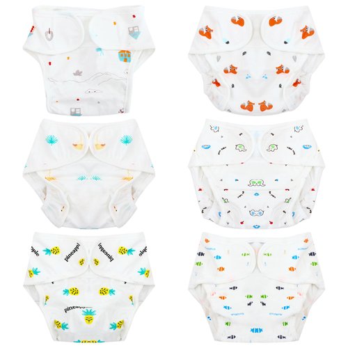 SOTOGO 6 Pieces Doll Diapers Doll Underwear Doll Underpants Doll Accessories for 17-22 Inch Baby Dolls