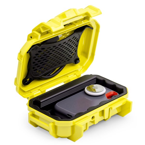 Evergreen 52 Waterproof Dry Box Protective Case - Travel Safe/Mil Spec/USA Made - for Cameras, Camping, Fishing, Hiking, Traveling, Water Sports, Knives, Survival (Yellow)