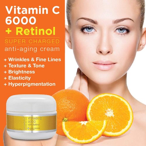 Dermedicine Vitamin C 6000 with Retinol Super Charged Cream 1oz