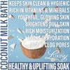 Luxiny Vegan Milk Bath Soak Made with Moisturizing Coconut Milk Powder & Sweet Almond Oil for a Bath Bomb Dust Soothing Fizz & Relaxing Soak, 8 oz. (Grapefruit Yang Yang)