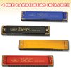 ArtCreativity Bee Harmonicas for Kids, Set of 4, Fun Musical Instruments for Children, Individually Wrapped Music Toys in Gift Box, Fun Birthday Party Favors and Stocking Stuffers for Boys and Girls