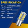 GIVEDOUA 1156 LED RV Bulb, 1003 BA15S 1141 7506 LED Replacement Light Bulbs for 12V RV Car Camper Trailer Interior Indoor Lights Backup light etc, Super Bright 5050 18-SMD 6000K White,（10pcs）