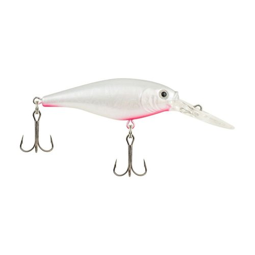 Berkley Flicker Shad Fishing Lure, Slick Pearl Silver, 5/16 oz, 2 3/4in | 7cm Crankbaits, Size, Profile and Dive Depth Imitates Real Shad, Equipped with Fusion19 Hook