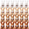 Sotiff 24 Pcs Plush Bunny Stuffed Animal Bulk 4.7 Inch Mini Bunnies Keychain Doll Furry Rabbit with Bow Tie for Birthday Xmas Easter Baby Shower Party Favor Gifts Classroom Rewards(Mixed Color)