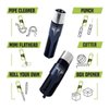 Kasher’s 360 Multipurpose Lighter Tool - Lightweight & Multipurpose Accessory for Lighters - Suitable to use as Pipe Cleaner, Cutter or Multi-Tool Lighter Case (Without Lighter, Silver)
