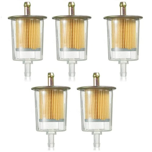 10 Pack 3/8" Universal Fuel Filters Industrial Tractors Cars Trucks Motorcycles gas powered engine Inline Gas Fuel Line