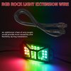 Auto Buero 4 PCS 4FT 3 Pin RGB Rock Light Extension Wire, Waterproof LED Rock Lights Extension Cable for Trucks, Motorcycles, Cars, ATVs