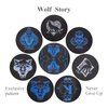 ACELION Waterproof Playing Cards, Plastic Playing Cards, Deck of Cards, Gift Poker Cards (Black Wolf)