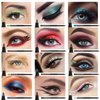 KAIQIKAIXI 12 Kinds Of Color Eyeliner Pen, Eyebrow Pen,Eye Shadow Pencil, Lip Line Pen, Eyelid Pad, Pencil Makeup Set Tool 12PCS (Multicolor)