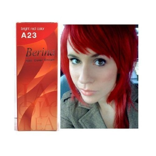 Bright Red Hair Dye Color Cream Permanent Goth Punk Crazy Emo Fashion Salon