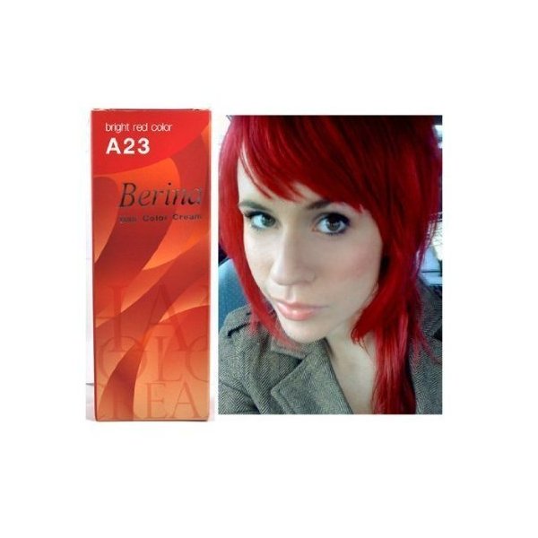 Bright Red Hair Dye Color Cream Permanent Goth Punk Crazy Emo Fashion Salon