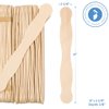 Wooden 8" Fan Handles, Wedding Programs, or Paint Mixing, Pack 100, Jumbo Craft Popsicle Sticks for Auction Bid Paddles, Wooden Wavy Flat Stems for Any DIY Crafting Supplies Kit, by Woodpeckers