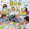 CY2SIDE 12PCS Summer Bugs Stickers Scene for Kids, Make A Bug Jar Sticker Scene with Butterfly Bee Ladybug Flower, Make Your Own Insect Stickers with Jar Scene, DIY Summer Party Games Class Activities