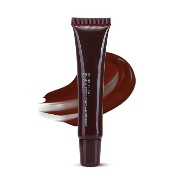 MAEPEOR Lip Glowy Balm 5 Colors Plumping Hydrating Lip Butter Balm and Nourishing Lip Care Lip Treatment Glossy Finish Non-sticky Tinted Lip Balm (04 Espresso)