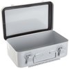 Durham 502-43 White Metal 10 Unit Empty First Aid Kit Box, 7-1/2" Width x 4-1/2" Height x 2-3/8" Depth