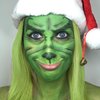 SUNNYVALE Halloween Wicked Witch Green Face Body Paint Stick Cream, Dark Green Eye Black Football for Sport Accessories, Hypoallergenic Grease Foundation Cosplay Hulk Camo Hunting Painting Makeup