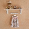 STOBOK Doll Clothes Hangers Coat Hangers Mini Clothes Hangers Plastic Doll Clothes Hanger for Girl Dolls Clothes Dollhouse Furniture Accessories (White)