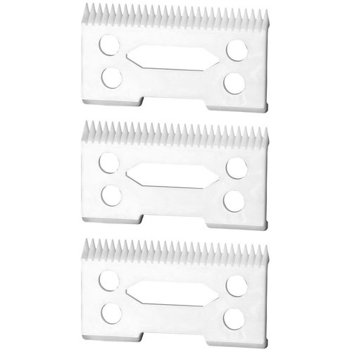 FOXSONIC Professional ceramic clipper blades 2 hole2-Hole Clipper ceramic Blade cutter,ceramic clipper replacement blades for Wahl Senior cordless Clipper