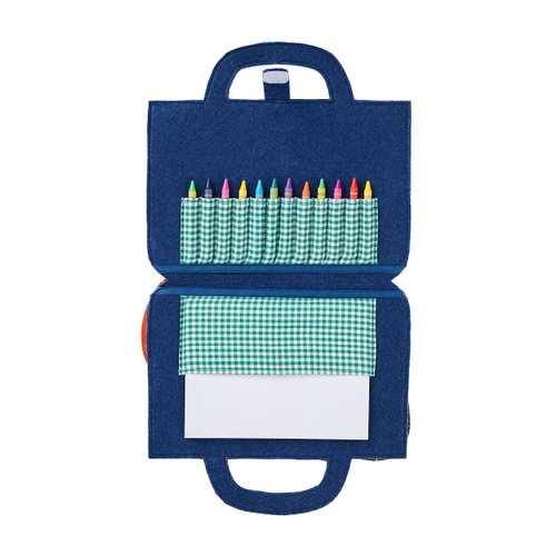 Mud Pie, Sports Boy Art Portfolio and Crayon Set