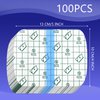 100 Pieces Transparent Stretch Adhesive Bandages Waterproof Film Dressing Breathable Tape Clear Adhesive Skin Covers Shower Protective Patch for Bath Supplies Swimming (4 x 5 Inch)