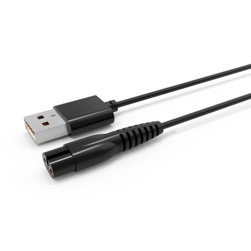Replacement Charging Cable for SURKER Mens Hair Clippers K7S K7S-Silver K7S-Golden K9S SK-1616 5Ft Charger Cable Power Cord Black
