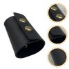 Leather Hair Ties Leather Hair Cuff Black Leather Ponytail Wraps For Long Hair Leather Hair Wrap For Motorcycle Riding