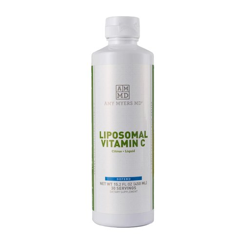 Liposomal Vitamin C Liquid 1000 mg Dr. Amy Myers, Month Supply - High Absorption VIT C, Ascorbic Acid - Antioxidant Supplement Supports Immune System & Boosts Collagen Production, Non-GMO - 16 Fl Oz