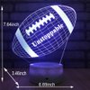 FlyonSea Football lamp, Rugby Ball Bedside Lamp 7 Colors Change + Remote Control with Timer Kids Night Light Optical Illusion Lamps for Kids Lamp As a Gift Ideas for Boys or Kids