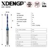 XDENGP 3 Flute Up&Down Cut Compression Spiral Router Bit for CNC, 1/8" Cutting Diameter, 1" Cutting Length 1/4" Shank with NACO Coated Carbide End Mill for Wood Carving Engraving Grinding Grooving