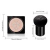 Mushroom Head Air Cushion BB Cream, SuperThiner Concealer Lasting Nude Makeup Moisturizing Brightening Pigment CC Liquid Foundation, Even Skin Tone Makeup Base Primer (natural)