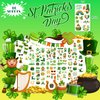 UVUXO St.Patrick's Day Temporary Tattoos for kids - 10 Sheets St Patricks Day Party Supplies Shamrock Temporary for Girls Boys St.Patrick's Day Party Supplies Gifts for Kids
